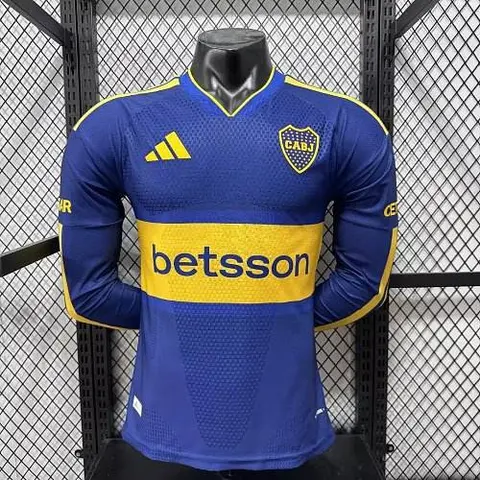 2026/27 Boca Juniors Home Long Sleeve Player Version Soccer Jersey S-2XL