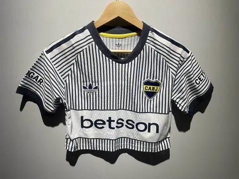 2026/27 Boca Juniors White Away Women's Crop Top Soccer Jersey S-2XL