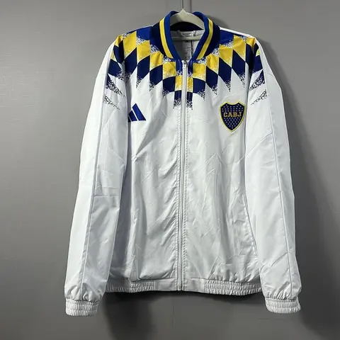 2026/27 Boca Juniors White Windbreaker Jacket S-XXL