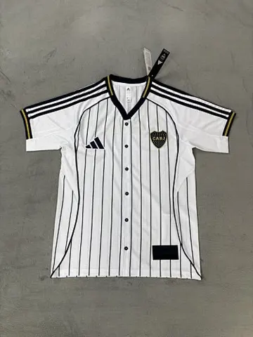 25-26 Boca white baseball jersey