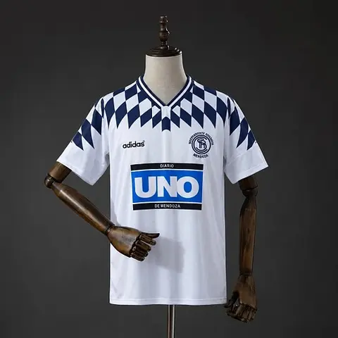 1998/99 Independiente Rivadavia White Away Retro Soccer Jersey S-XXL