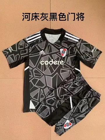 22-23 River Plate black goalkeeper kids kit