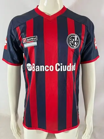 13-14 San Lorenzo home Retro soccer jersey