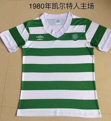 1980 Celtic home green and white