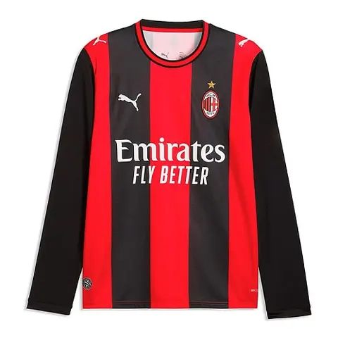 2026/27 AC Milan Home Long Sleeve Soccer Jersey S-2XL