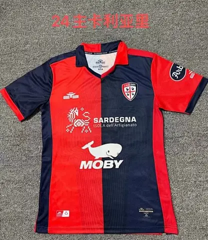 23-24 cagliari home soccer jersey