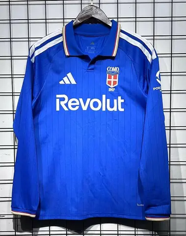 2026/27 Como 1907 Blue Home Long Sleeve Soccer Jersey S-4XL