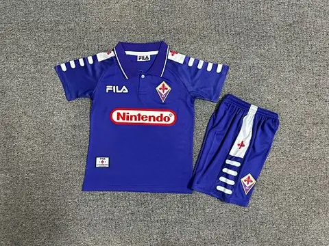 98-99 fiorentina home retro kid kits