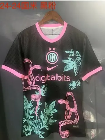 Maillot de football 24-25 INT noir entraînement