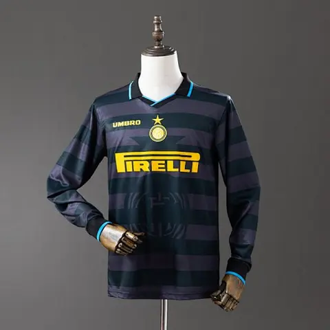 Retro Inter Milan 1997/98 Away Long Sleeve soccer jerseys