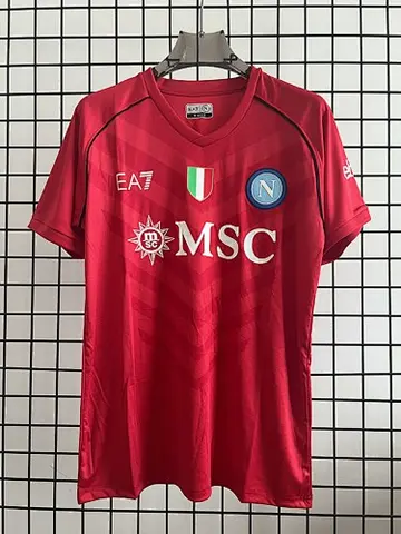 23-24 Napoli red goalkeeper jersey