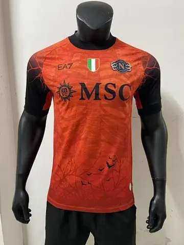 Naples Napoli 2025/26 Halloween version Red Player Edition soccer Jersey S-2XL