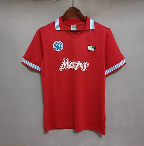 Retro Napoli away red 88_89