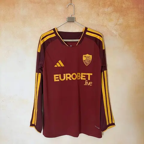 2026/27 AS Roma Home Long Sleeve Soccer Jersey S-2XL
