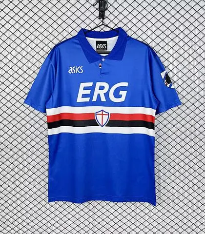 Retro Sampdoria 1993/94 home soccer jersey size S-2XL