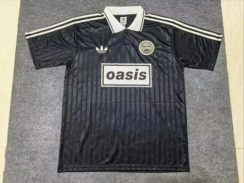 25-26 Adi x Oasis Tour Jacquard Black Jersey