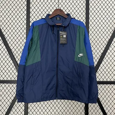 2024 New dark blue and green windbreaker