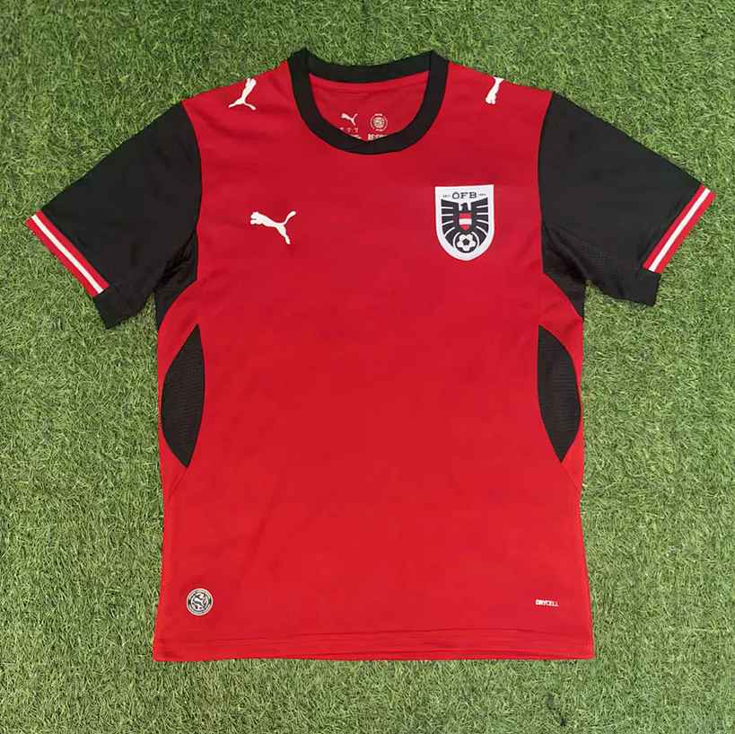 Austria 2026 World Cup home soccer jersey size S-2XL