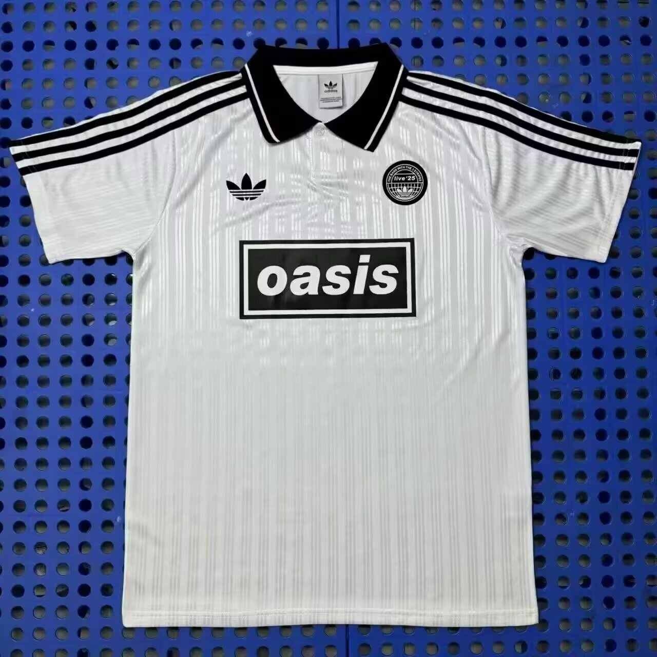2025 Adidas x Oasis Tour Jacquard 25 white commemorative edition 2025 三叶草 纪念款 绿州