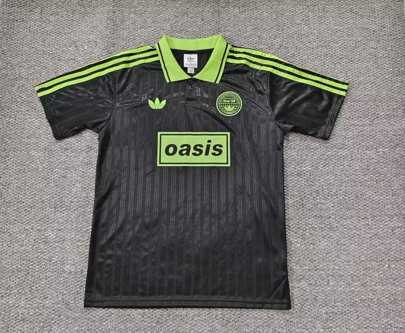 2025 Oasis Black Fluorescent Green S -4XL 2025 绿洲 黑荧光 绿色 S一4XL