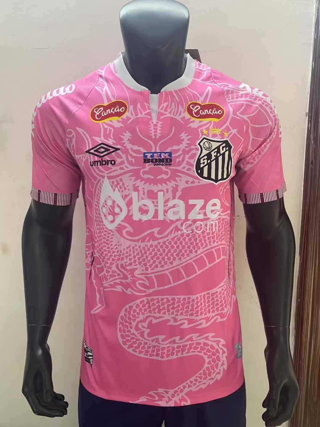 2025 Santos pink sponsors version 2025 桑托斯 粉色 赞助商版本 S-2XL