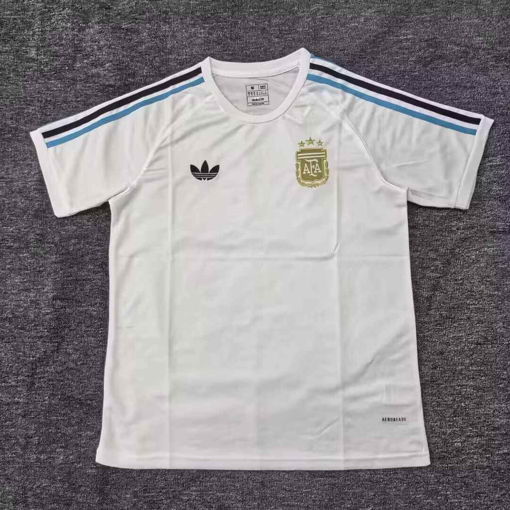25 26 Argentina Training Jersey White S-2XL 25 26 阿根廷 训练服 白色 S-2XL