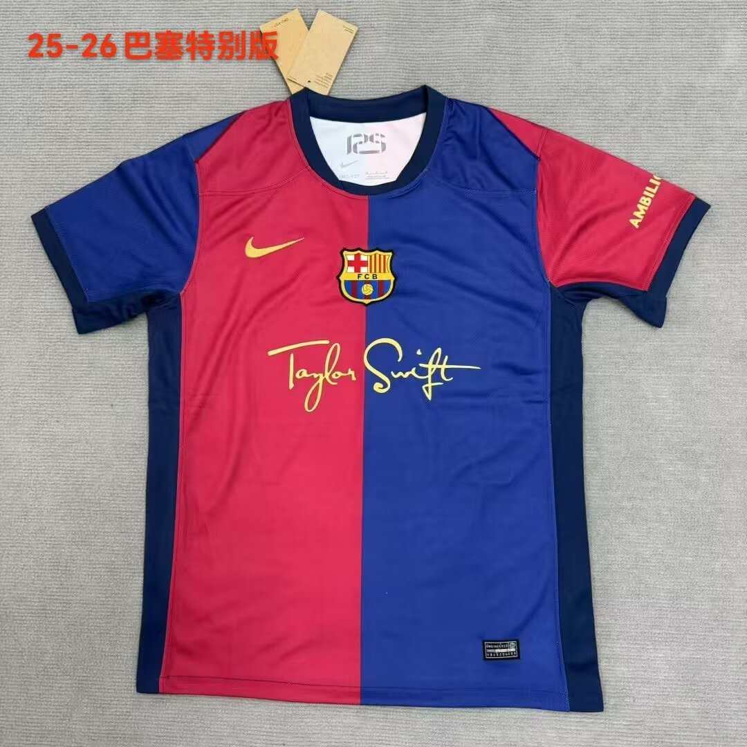 25 26 Barcelona home signed version 25 26 巴萨 主场 签字版