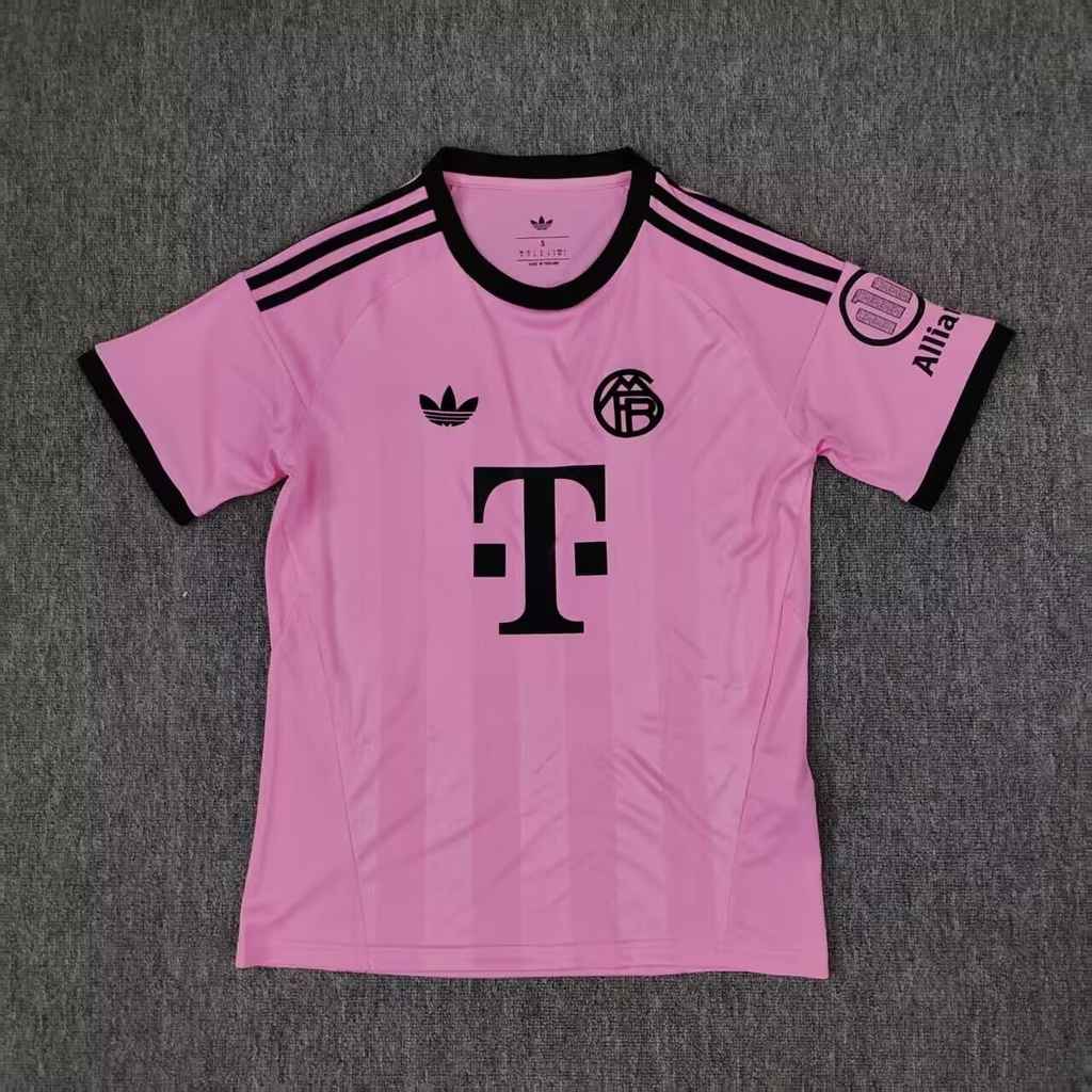 25 26 Bayern Munich Pink Goalkeeper S-4XL 25 26 拜仁 粉色 守门员 S-4XL