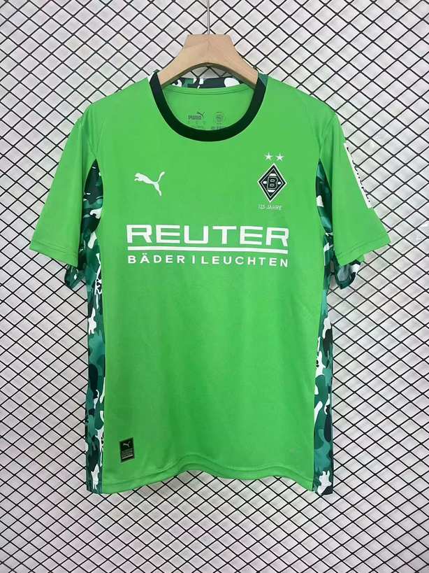 25 26 Borussia Monchengladbach goalkeeper green size S-4XL 25 26 门兴 守门员