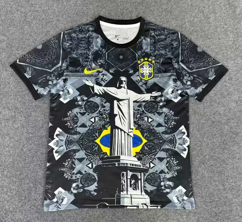 25 26 Brazil special version size S-2XL 25 26 巴西 女神 黑