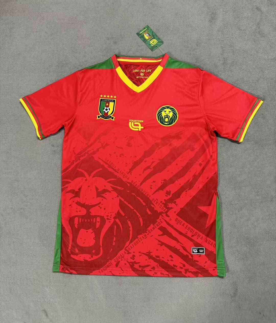25 26 Cameroon away S-XXL 25 26 喀麦隆 客场 红色