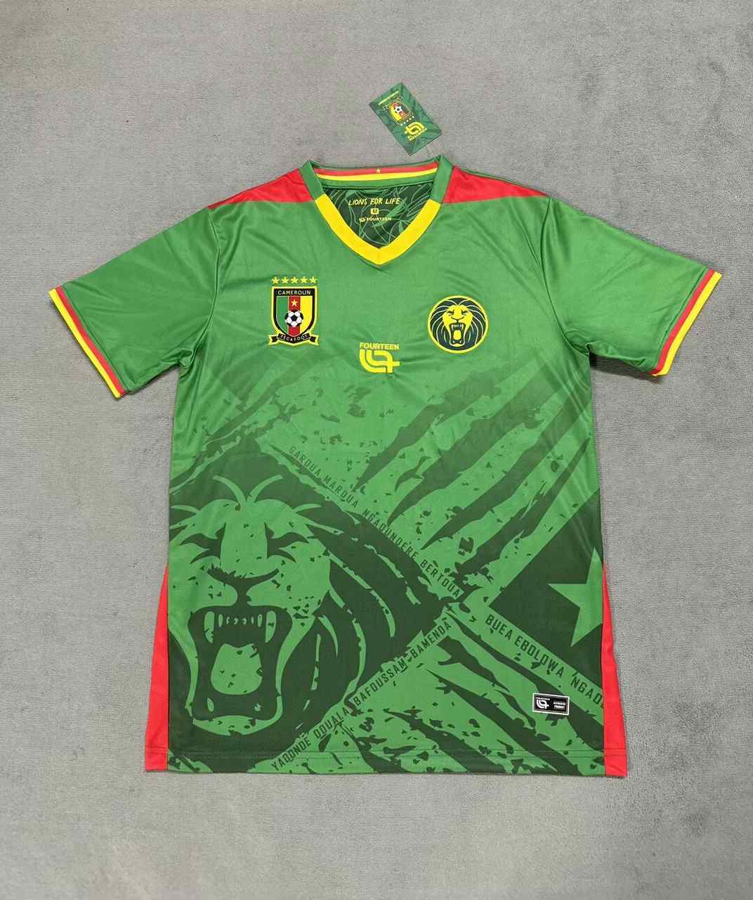 25 26 Cameroon home green S-XXL 25 26 喀麦隆 主场 绿色