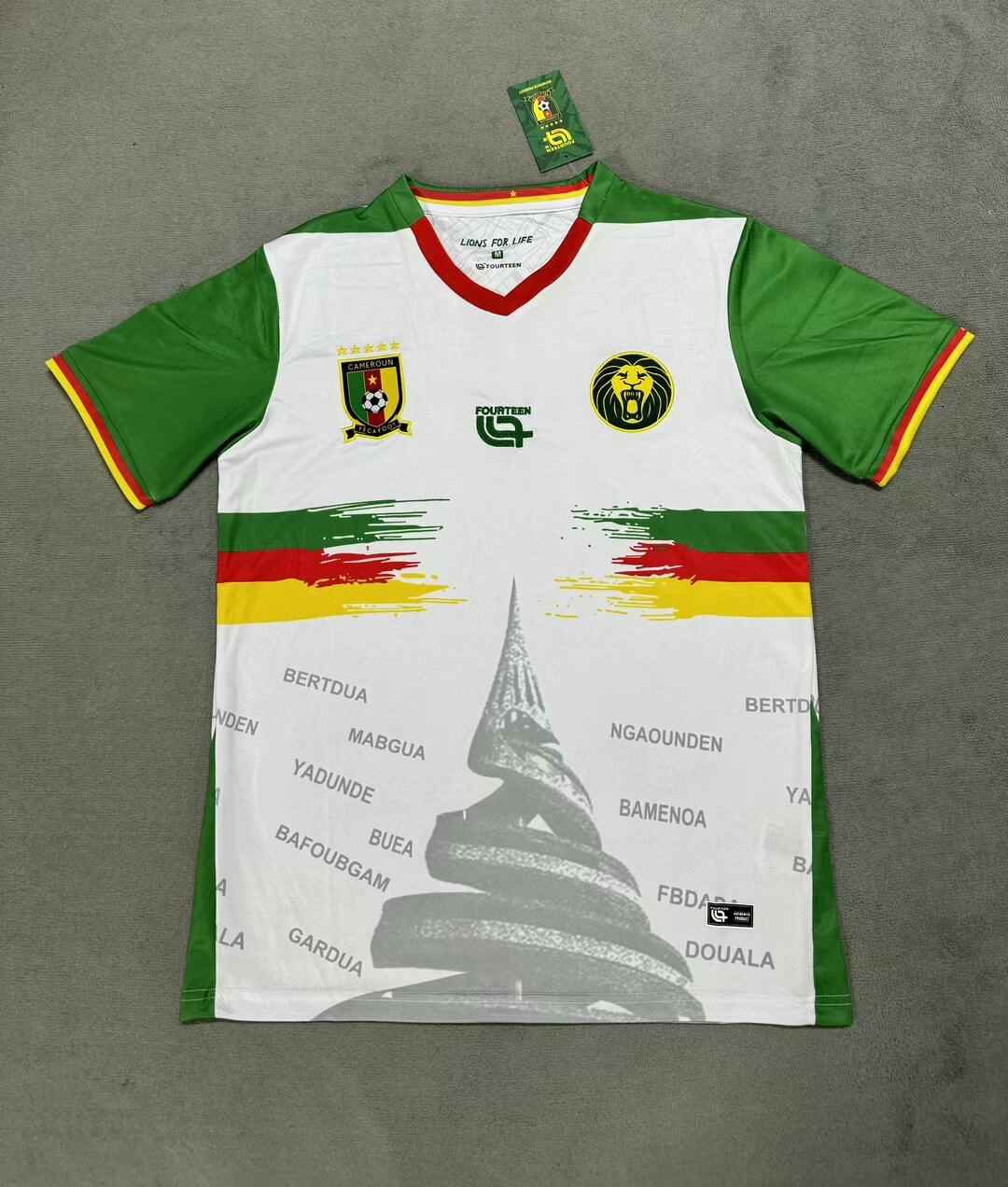 25 26 Cameroon third away white S-XXL 25 26 喀麦隆 二客 白色
