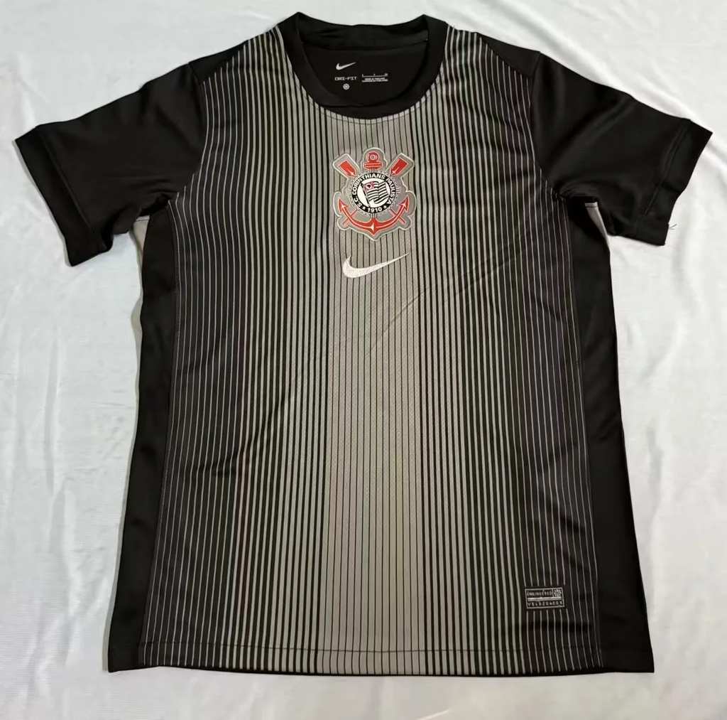 25 26 Corinthians goalkeeper black size S-4XL 25 26 科林蒂安 守门员