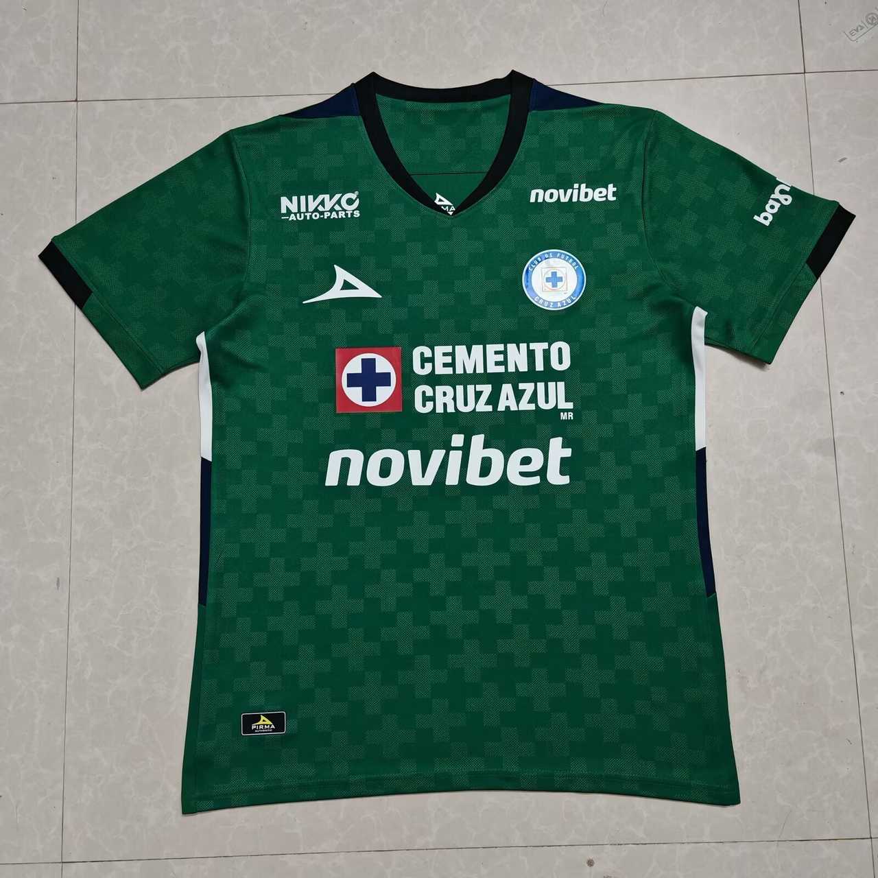 25 26 Cruz Azul goalkeeper green 25 26 蓝十字 绿色 守门员 S-4XL