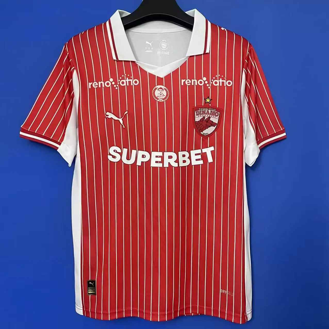 25 26 Dinamo Bucuresti home size S-2XL 25 26 布加勒斯特 迪纳摩 主场