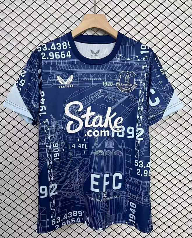 25 26 Everton training shirt 25 26 埃弗顿 训练球衣 S-2XL