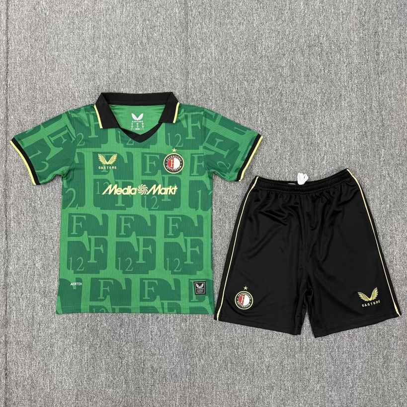 25 26 Feyenoord 3 away kid kits 25 26 费耶诺德 3客 儿童套装