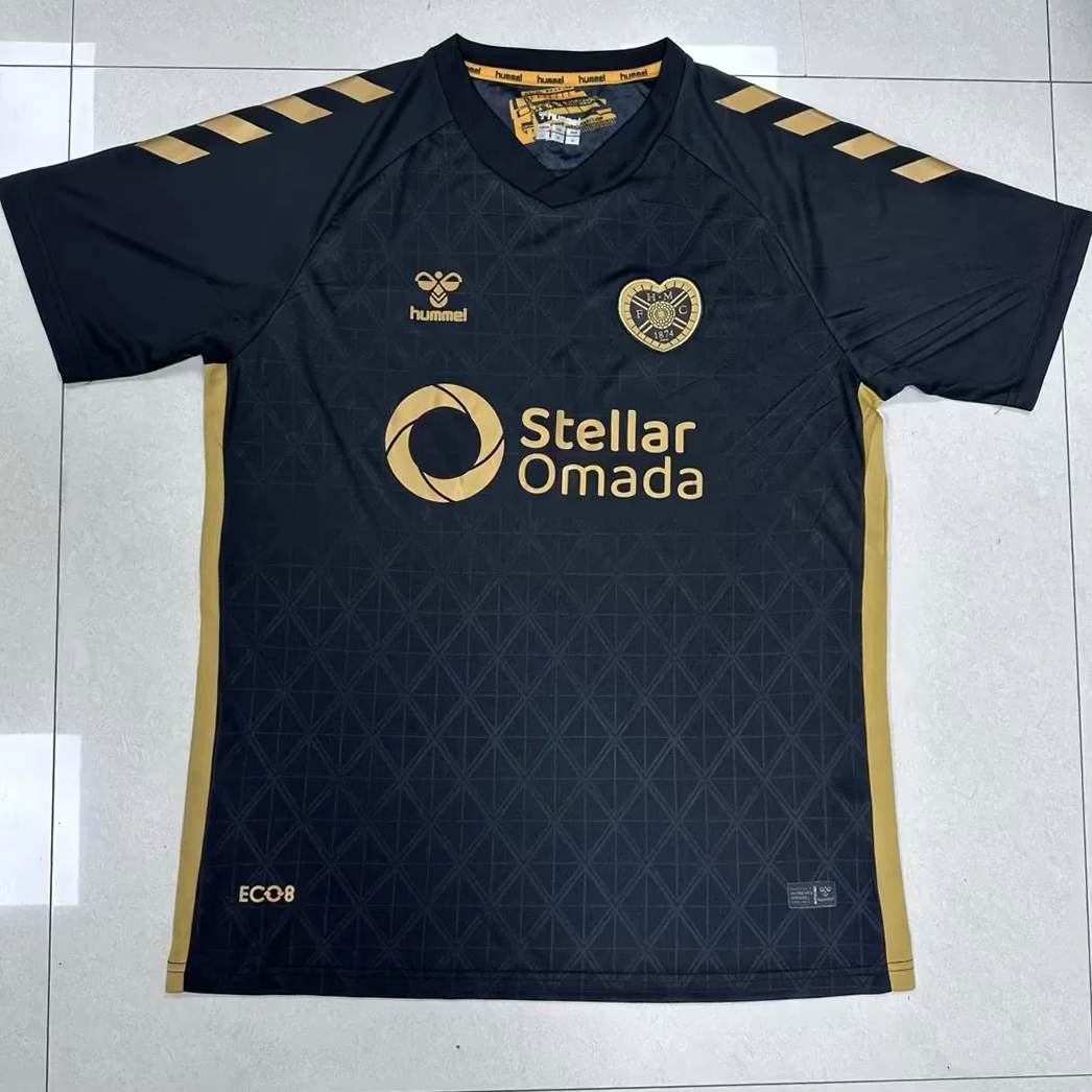25 26 Heart of Midlothian third away size S-4XL 25 26 中洛锡安哈茨 二客