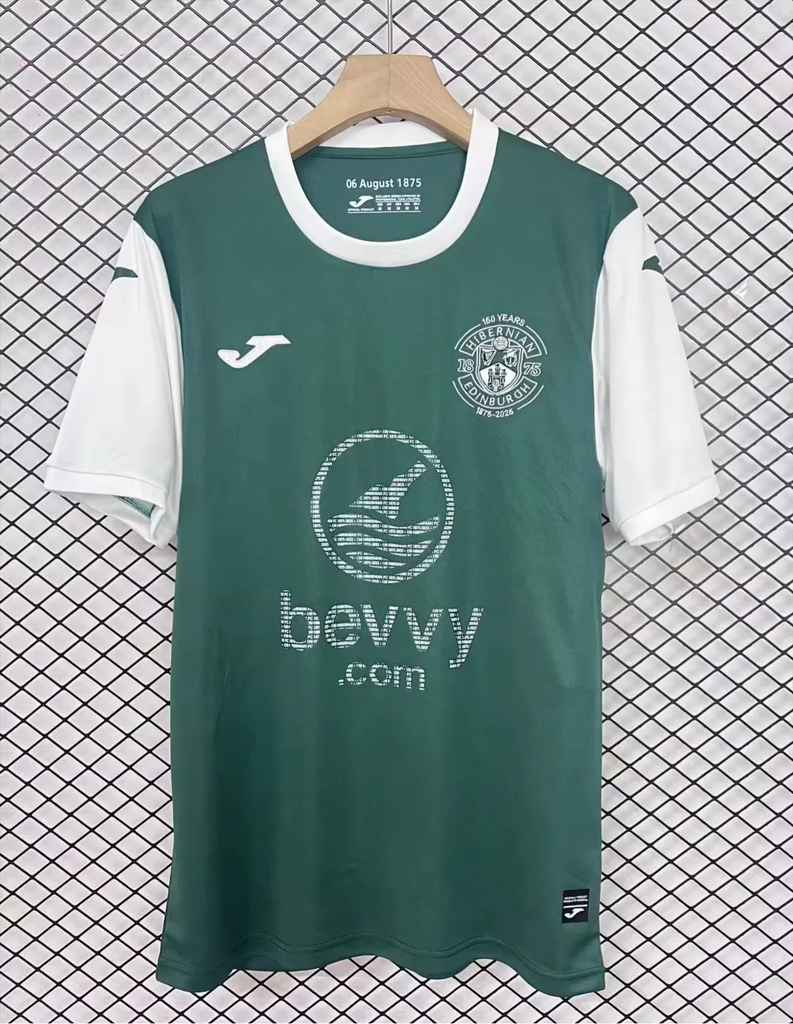 25 26 Hibernian home size S-4XL 25 26 希伯尼安 主场