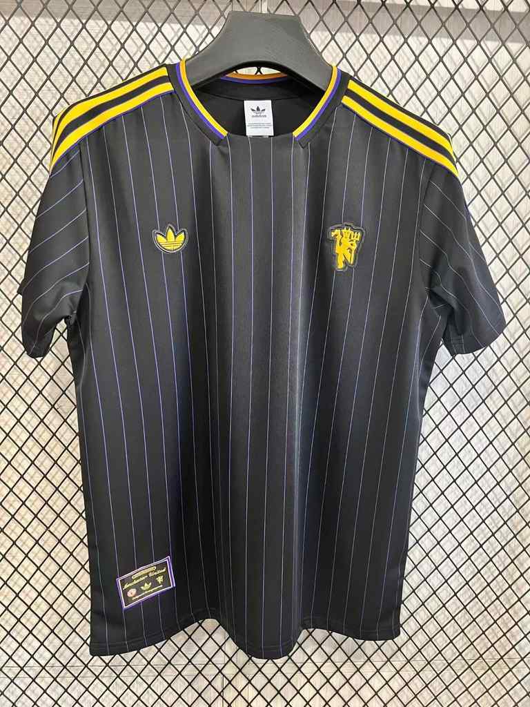 25 26 Man United Black Retro S-4XL 25 26 曼联 黑色 仿复古 S-4XL