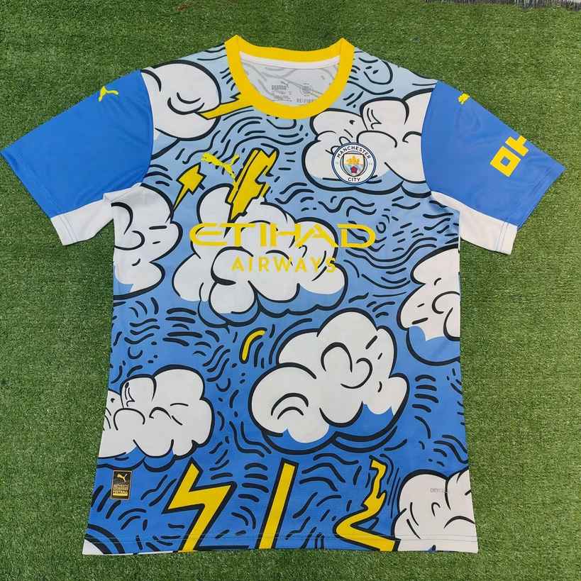 25 26 Manchester City Blue and White Concept Edition 25 26 曼城 蓝白色 概念版