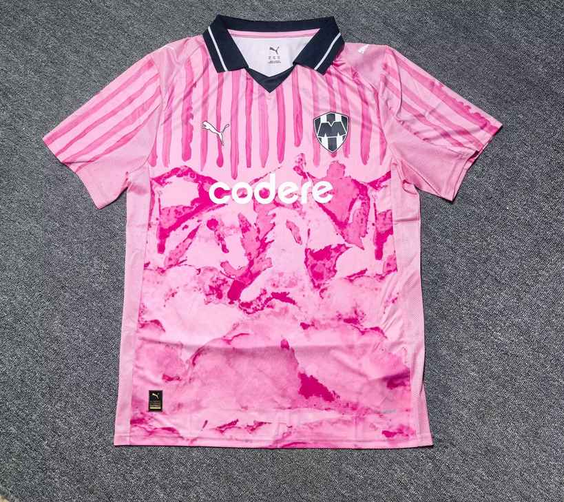 25 26 Monterrey training jersey pink S~3XL 25 26 蒙特雷 训练球衣 粉色S~3XL