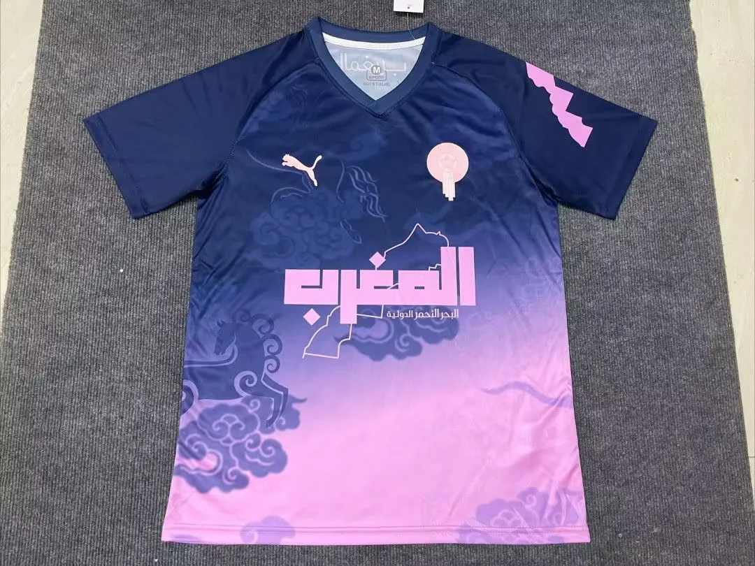 25 26 Morocco special version pink blue size S-2XL 25 26 摩洛哥 特别版