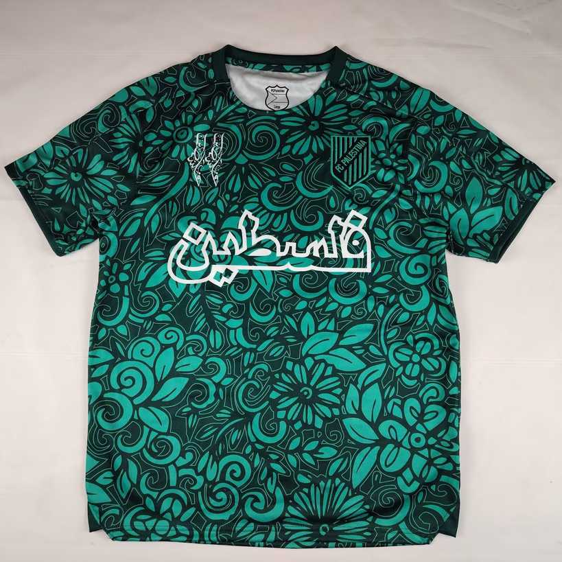 25 26 Palestine 25 26 巴勒斯坦 迷彩墨绿色 阿拉伯文 S-4XL