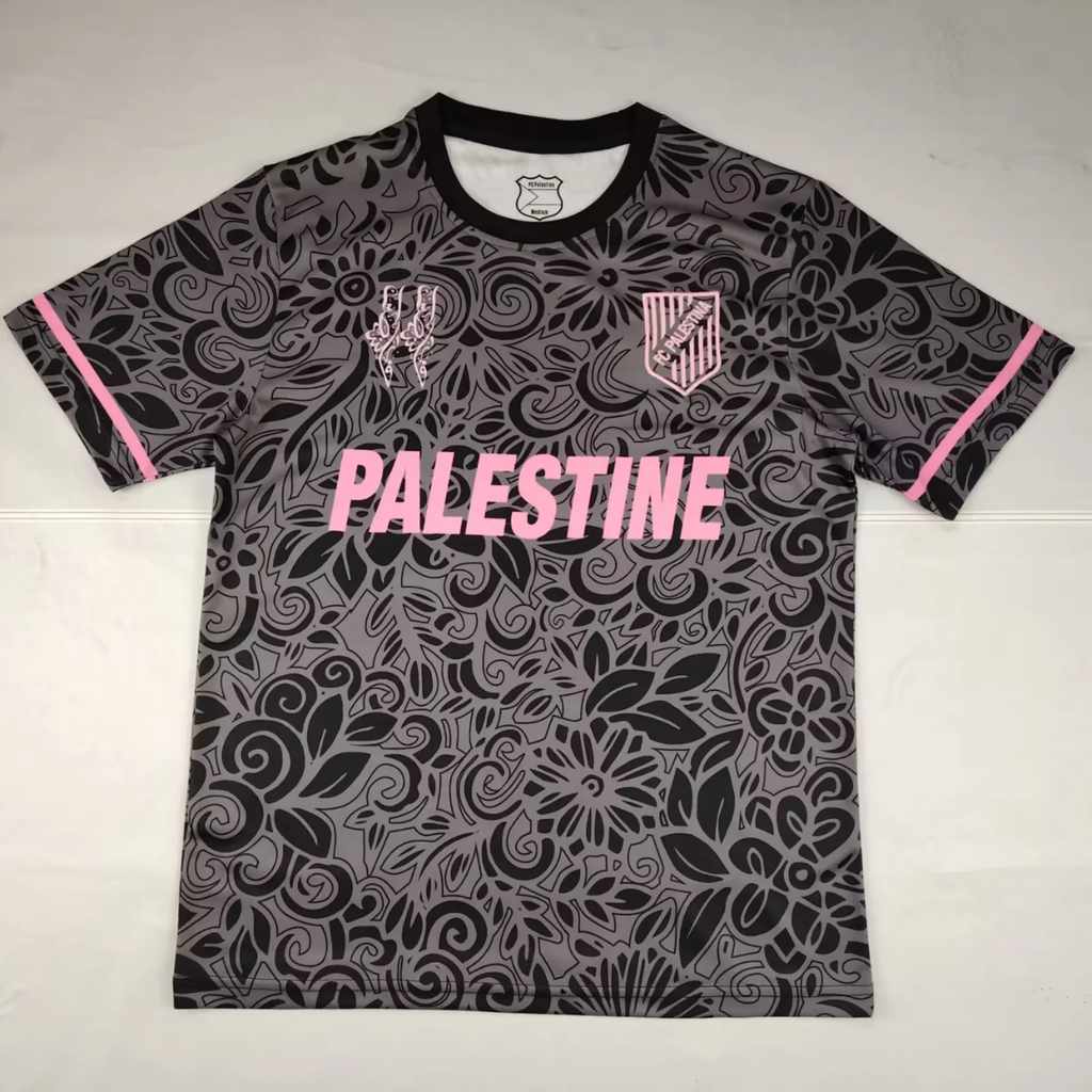25 26 Palestine special version grey pink size S-4XL 25 26 迷彩黑灰 巴勒斯坦 英文版