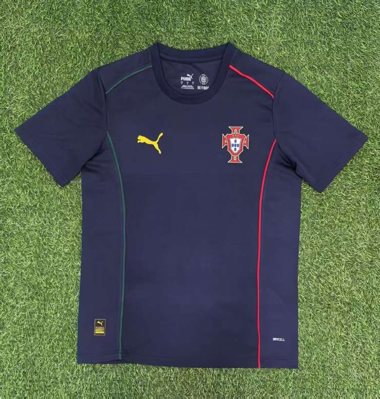 25 26 Portugal Blue T-shirt 25 26 葡萄牙 上青色 T恤