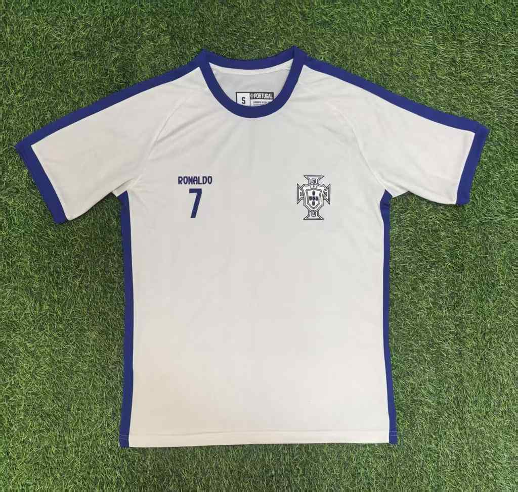 25 26 Portugal Off-white T-shirt 25 26 葡萄牙 米白色 7号 T恤