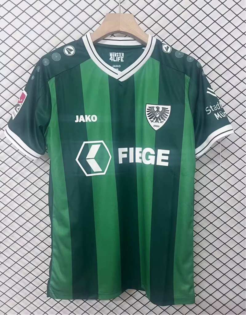 25 26 Preuben Munster Home S-4XL 25 26 明斯特普鲁士 主场 S-4XL