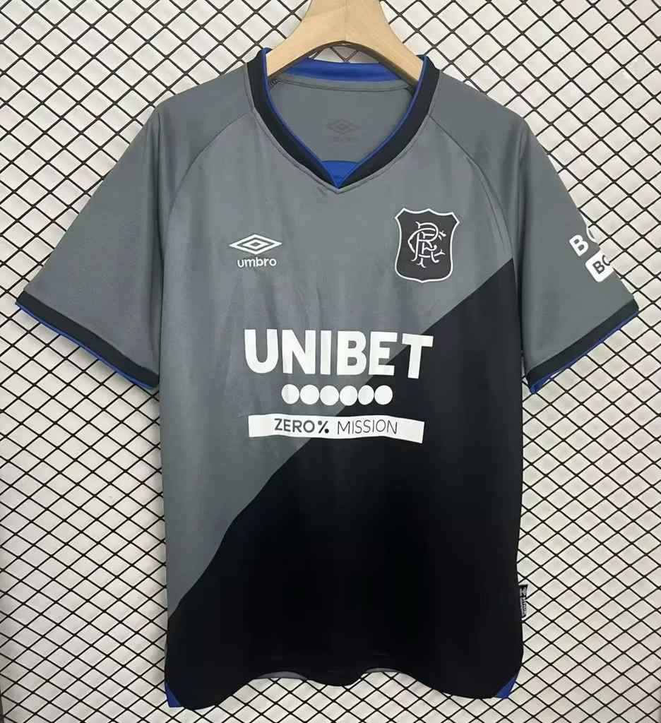 25 26 Rangers third away grey size S-4XL 25 26 流浪者 二客